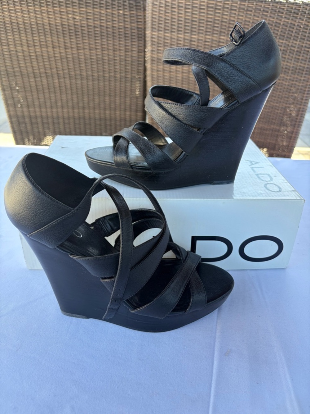 Aldo Pouncey Wedges, Size 39, 8.5